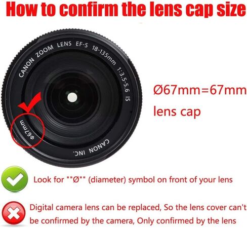 MOSTOS ; Brings Superior® || Ø67 mm Lens Cap for Tamron Camera Lenses || Lens Cap for Tamron 100-400mm f/4.5-6.3 Di VC USD Lens etc (Ø67 mm Lens Cap) in Saudi Arabia