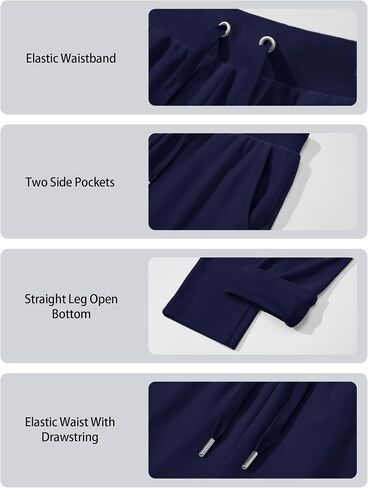 MAGCOMSEN Women's Fleece Pants Track Athletic Running Yoga Velour Pants Jogger Comfy Pajama Lounge Sweatpants in Kuwait