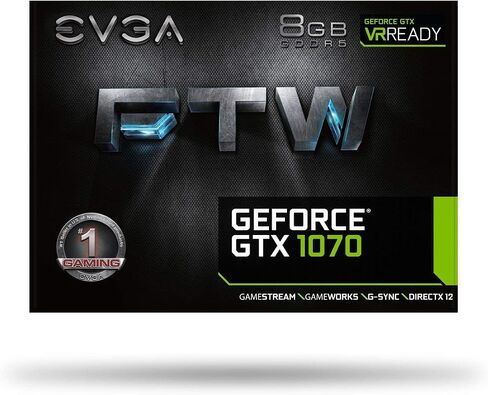 EVGA GeForce GTX 1070 SC GAMING ACX 3.0 Black Edition, 8GB GDDR5, LED, DX12 OSD Support (PXOC) 08G-P4-5173-KR (Renewed) in Saudi Arabia