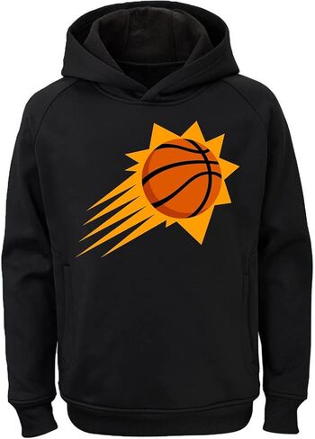 سترة بغطاء للرأس بشعار فريق Outerstuff NBA للشباب ذو الأداء الملون والشعار الأساسي (Boston Celtics أسود، 18-20) in Kuwait