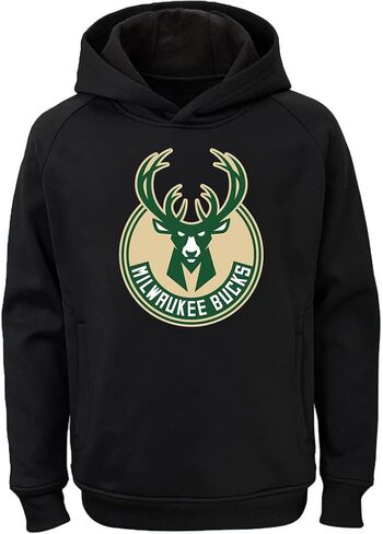 سترة بغطاء للرأس بشعار فريق Outerstuff NBA للشباب ذو الأداء الملون والشعار الأساسي (Boston Celtics أسود، 18-20) in Kuwait