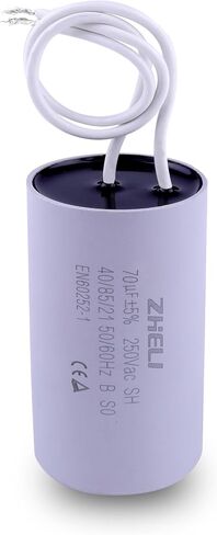 CBB60 12 فائق التوهج تشغيل المحرك مكثف MFD 250VAC 50/60 هرتز أسطواني (12 فائق التوهج) in Kuwait
