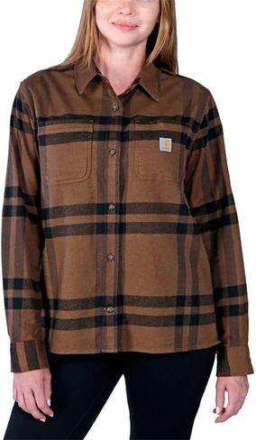 Carhartt Women's 105989 Women's Rugged Flex® Loose Fit Midweight Flanne in Saudi Arabia