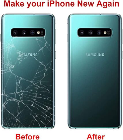Rear Back Glass Replacement for Samsung Galaxy S10 6.1-inches with Reparing Toolkit and Manual (Prism Black) in Kuwait