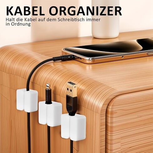 10Pcs Cable Clips, Black Self Adhesive Cord Holder Black Silicone Charger Wire Holder Cable Management Wire Keeper for Nightstand Car Office Home Desktop Computer Phone(Black) in Saudi Arabia