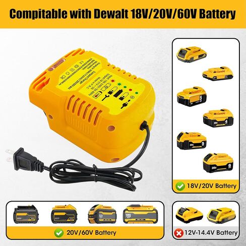 Replacement for Dewalt 20V Max Battery, Upgraded 7.0Ah Battery Compatible with Dewalt 20V Battery Cordless Power Tools DCB207, DCB200,DCB203, DCB204, Cordless Tool Battery with Battery Holder in Saudi Arabia