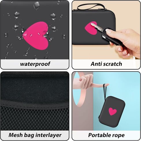 CameCosy DIY Phone Charger Case Storage Sets Cable Protector Earphone Wire Saver with Lovely Travel Storage Bag, Cute Cable Charger Protector Cord Organizer for iPhone (Pink Flower) in Kuwait