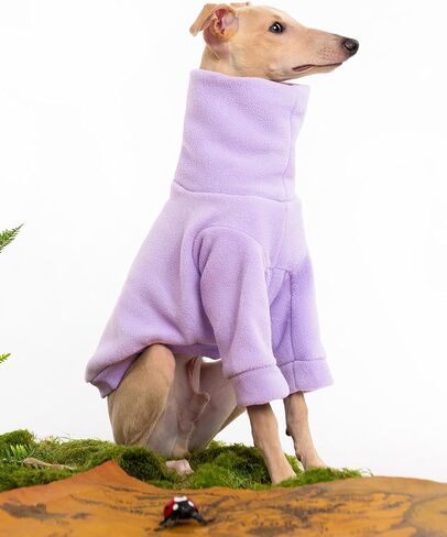 Dog Fleece Sweater Turtleneck Long Sleeve Pullover Sweatshirt Warm Puppy Clothes for Small Medium Dogs in Saudi Arabia