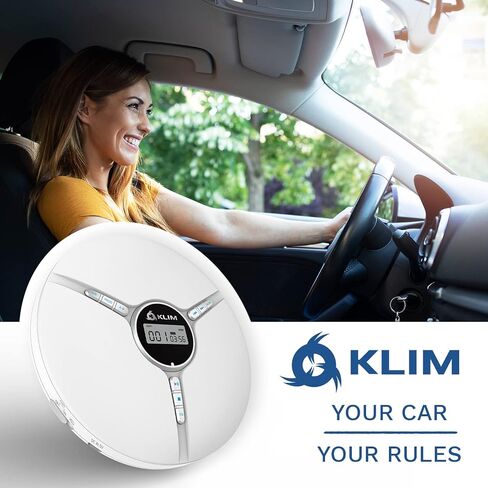 KLIM Discman مع سماعات الرأس - مشغل أقراص مضغوطة محمول مع سماعات رأس - إصدار جديد 2023 + مشغل أقراص مضغوطة مثالي للسيارة + أقراص CD-R وCD-RW وMP3 متوافقة. مشغلات الأقراص المضغوطة الصغيرة المدمجة، جهاز Walkman CD الشخصي - أسود in Kuwait