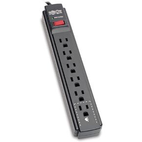 Tripp Lite Protect It! 6-Outlet Surge Protector w/ 15ft Cord, 790 Joules - Black