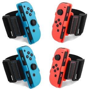 [4 Pack] Switch Just Dance Armbands for Nintendo Switch Just Dance 2024/2023/2022,TGDPLUE Switch Joypad Wristbands Compatible with Zumba Burn It Up,for Adults and Children(12.5 in)