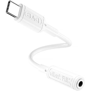 USB Type C to 3.5mm Female Headphone Jack Adapter, USB C to Aux Audio Dongle Cable Cord Compatible with iPhone 16/16 Pro/15/15 Pro/Pro Max/Plus,iPad Pro,MacBook, Samsung Galaxy S24 S23 S22 S21