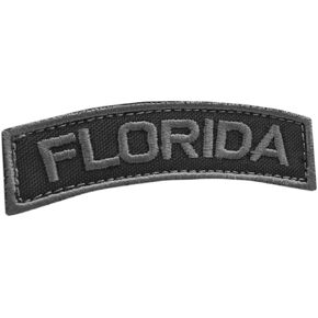 Subdued Florida Shoulder Tab CO State Army Morale Tactical Hook Patch