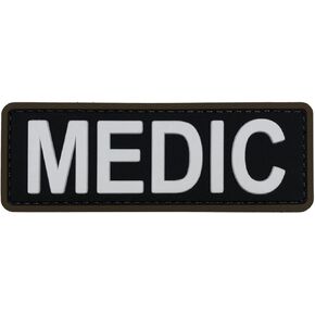 Medic Patch PVC Patch with Hook Fastener Back for Cap Hat Vest Jacket Clothing Bag Backpack Plate Carrier