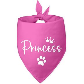 Princess Dog Bandanas Girl Pink Dog Bandana Puppy Bandanas Girl Pet Bandanas for Dogs Funny Dog Bandana Photo Prop Pet Scarf Accessories for Pet Dog Lovers Gifts