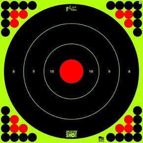 Splatter Shot Bullseye Target - 5 Qty. Pack Green, 17.25"