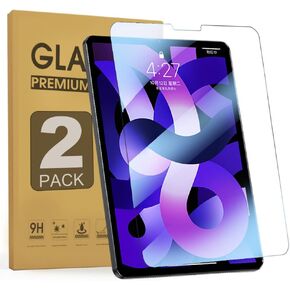 ZenRich [2Pack] Tempered Glass Screen Protector for iPad Air 5th Gen 2022/Air 4th Gen10.9/iPad Pro 11 inch with Anti Blue Light and Anti-Glare Screen Film for Pencil/Face ID Compatible