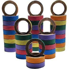 Bird Toys Colorful Small Bagel 1.75"(42 Pack) for Small to Medium Parrots