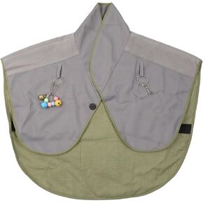 Parrot Anti-Scratch Shoulder Protector Cape for Bird Poops Shawl Guard with Small-Bell Toy for Small Medium Large Birds