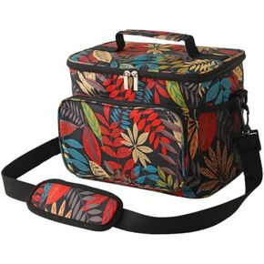 Cooler Bag, Collapsible Cooler Bag, Large Lunch Bag 12 Can (10L), Insulated Leakproof Soft Sided Cooler Bag, Portable Bento Lunchbox for Beach Picnic Hiking Camping Kayak Black