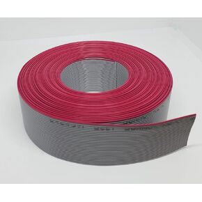 26P 10 Meters or 33 Feet Roll IDC Silver Flat Ribbon Cable for 2.54mm 0.1" Connectors, 26 Wire, 26 Conductors