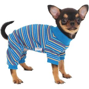 LOPHIPETS Dog Pajama Onesie for Small Chihuahua Yorkie Puppy Cat Clothes Apparel-Green/S