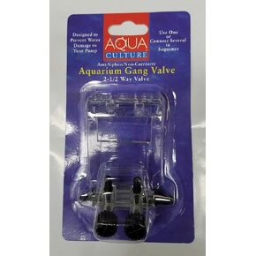 Aquarium 2-1/2 Way Gang Valve, 1 Ct-Aqua Culture-0002780690475 in Saudi Arabia