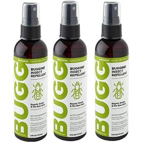 BUGGINS Original - Insect Repellent - Mosquitoes & Gnats, DEET Free, Non-Greasy - 4 oz Pump Spray Bottle - 3 Pack