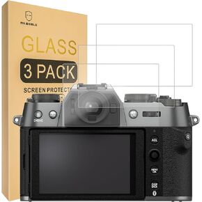 Mr.Shield Screen Protector compatible with Fujifilm X-T50 [Tempered Glass] [3-PACK] [Japan Glass with 9H Hardness]