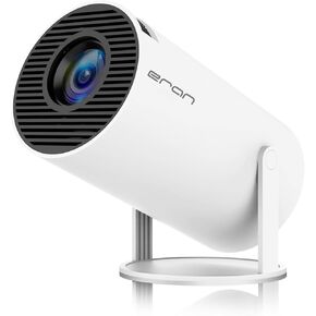Mini Projector, HY300 PRO Portable Projector, Support 4K 1080P with Dual-Band WIFI6 5G Wireless 5.0 Bluetooth Android 11, 180° Rotatable, Auto Keystone Correction, 40"-130" Screen Video Projector