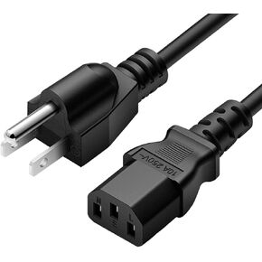 Power Cable Cord Compatible for ION Block Rocker, ION Pathfinder, ION Tailgater Bluetooth Speaker, Job Rocker, Guitar Amp, Explorer Portable Speaker System, 3 Prong Power Cable -6FT