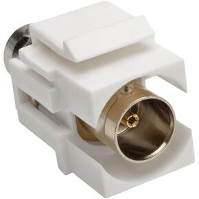 Tripp Lite BNC Keystone Panel Mount Coupler All-in-One Coaxial F/F 75 Ohms (A230-001-KP),White