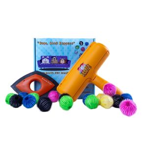Ultimate Pet Hair Removal Kit | Car Pet Hair Removal | 18 Pet Hair Attracting Washer/Dryer Balls | Reusable Static Hair Brush | Dog Brush/Edge Cleaner | Safe and Gentle | GROOVY PAWZ