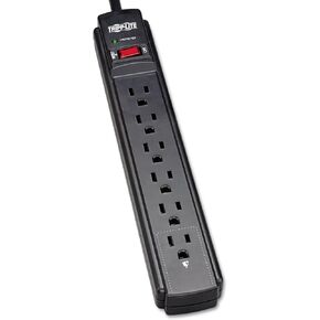 Tripp Lite 6-Outlet Surge Suppressor, Black, 120V