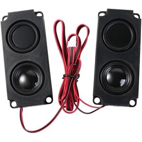 Leadigol 10045 Speaker 2Pcs Portable Advertising Machine Speaker, Advertising Machine Horn Square Speaker Double Diaphragm Bass Computer Speaker LED TV Speaker Horn Speakers