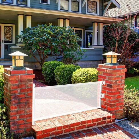 بوابة كلب قصيرة بطول 35.56 سم ارتفاعًا، بوابة جرو، بوابة جرو 59 بوصة، خطوة واسعة فوق سياج الحيوانات الأليفة، بوابة شبكية للكلاب قابلة للسحب في الأماكن المغلقة والخارجية، تتسع حتى 59 بوصة، بوابات للكلاب، بوابات للكلاب الصغيرة لسلالم المداخل in Kuwait