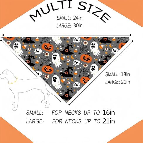 Cute Fall Dog Bandanas 2 Pack, Autumn Hello Fall Hey Pumpkin Maple Leaves Dog Scarf, Thanksgiving Handkerchief Scarves Gifts for Puppy Large Dogs in Saudi Arabia