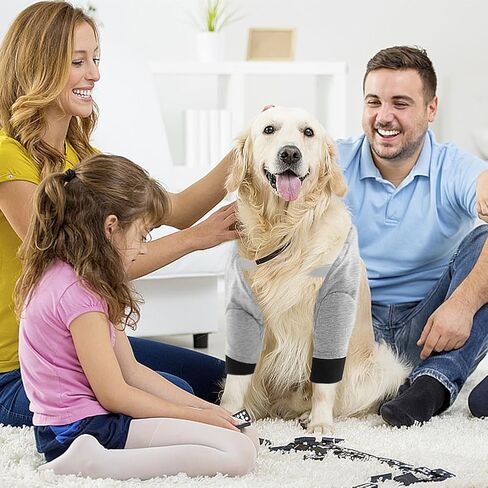 واقي جروح ساق الكلب، كم للتعافي من جراحة الكلاب، قطعة واحدة من دعامة مرفق الكلب مع غطاء أذن للكلب، واقي دعامة مرفق للحيوانات الأليفة لمنع الإصابات والالتواء، دعم كتف الكوع (الحجم: L) in Saudi Arabia