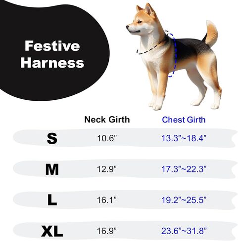 Puppia Irvin Dog Harness Over-The-Head Warm Winter Diamond Pattern Adjustable Chest for Small and Medium Dog, Cream, Medium in Kuwait