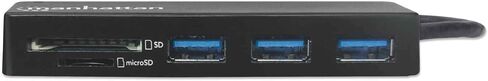 Manhattan 4-Port USB 3.0 Hub – with 5 Gbps Data Transfer, 1A Mobile Device Charging, 8 inch Cable – Compatible with PC, MacBook, Mac Pro, Mac mini, iMac, Surface Pro, Flash Drive - 162746 in Saudi Arabia