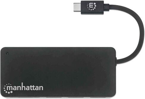 Manhattan 4-Port USB 3.0 Hub – with 5 Gbps Data Transfer, 1A Mobile Device Charging, 8 inch Cable – Compatible with PC, MacBook, Mac Pro, Mac mini, iMac, Surface Pro, Flash Drive - 162746 in Saudi Arabia