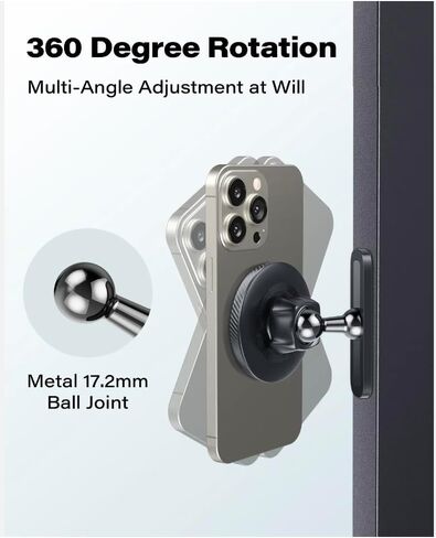 Magnetic Phone Mount for Home Gym, Adjustable Handlebar Bracket, Double-Sided Magnet, Fits All Phones in Saudi Arabia