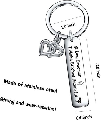 Grooming Jewelry Dog Dog Salon Keychain Groomer Jewelry Pet Care Gift in Saudi Arabia