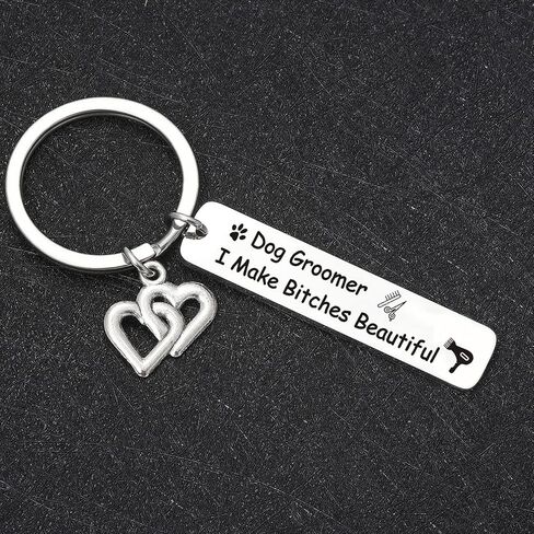 Grooming Jewelry Dog Dog Salon Keychain Groomer Jewelry Pet Care Gift in Saudi Arabia