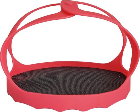 Resuable Silicon Egg Lifter Rack Heat Resistant Silicone Sling For Compatible with 6-quart and 8-quart cookers, Pressure Cooker sling, Bakeware Sling, BPA FreeRed in Saudi Arabia