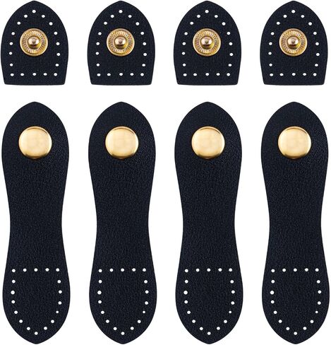 4 مجموعات من Joez Wonderful من أبازيم جلدية كبس للإغلاق، خياطة على مشابك إغلاق المحفظة الجلدية لحقائب المحفظة الجلدية وحقائب الهاتف الخليوي وسترة أجهزة الكمبيوتر المحمولة ومستلزمات صنع المحفظة (4 ألوان) in Kuwait