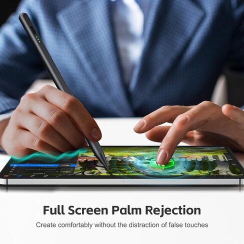 Stylus Pen for iPad with 13mins Fast Charge,Tilt Sensitive Palm Rejection Pencil for 2018-2024 iPad Pro 11/13 M4, iPad Air 11/13 M2, iPad Pro 11/12.9, iPad 10/9/8/7/6, Air 5/4/3, Mini 6/5 in Saudi Arabia