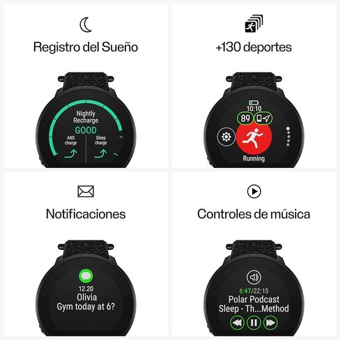POLAR Unite Waterproof Fitness Watch (Includes Wrist-Based Heart Rate and Sleep Tracking) in Kuwait