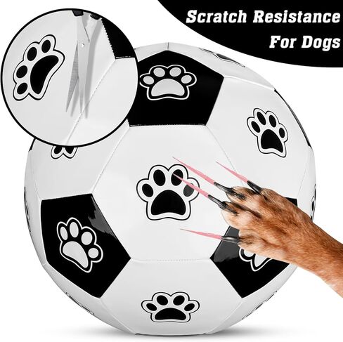 كرة الرعي من ميولمارت للكلاب، كرة حصان، مقاس 25 بوصة، كرة قدم عملاقة غير قابلة للتدمير مع مضخة يدوية للعب خارج المنزل باللونين الأبيض والأسود، منتهكي الملل للكلاب الكبيرة والخيول in Kuwait