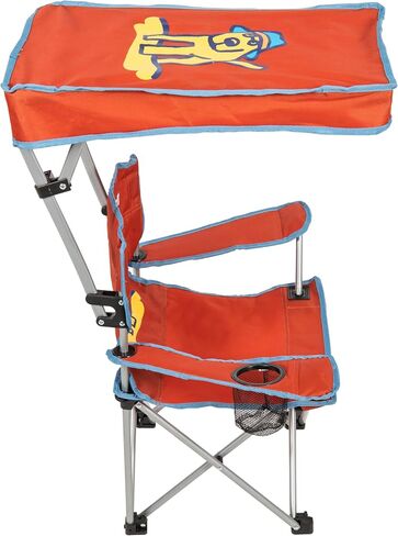 Life is Good Kid's Quad Chair with Canopy, Cup Holder, and Carry Bag, Foldable Outdoor Chair for Beach, Sports, Camping, Supports up to 150lbs in Saudi Arabia